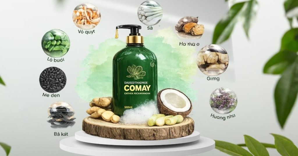 Gia công dầu gội thảo mộc 8 chiết xuất tại nhà máy Namephar