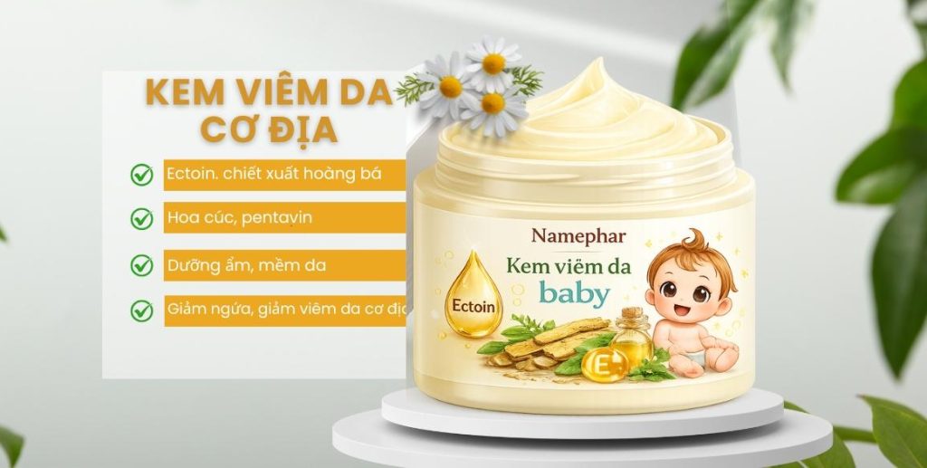 Gia công kem viêm da cơ địa cho bé tại nhà máy Namephar