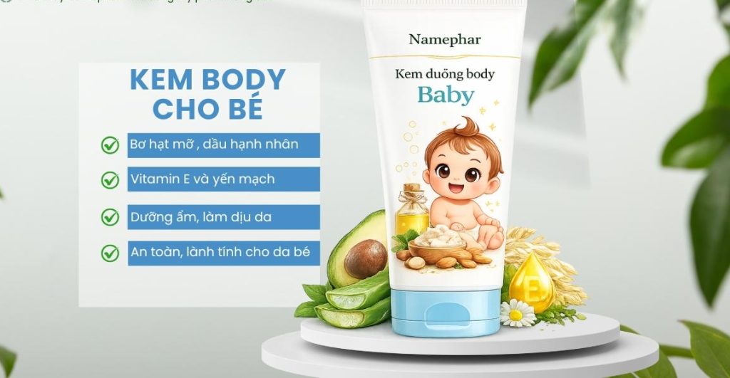 Gia công kem dưỡng Body Baby tại nhà máy Namephar