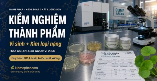 Kiểm nghiệm thành phẩm mỹ phẩm