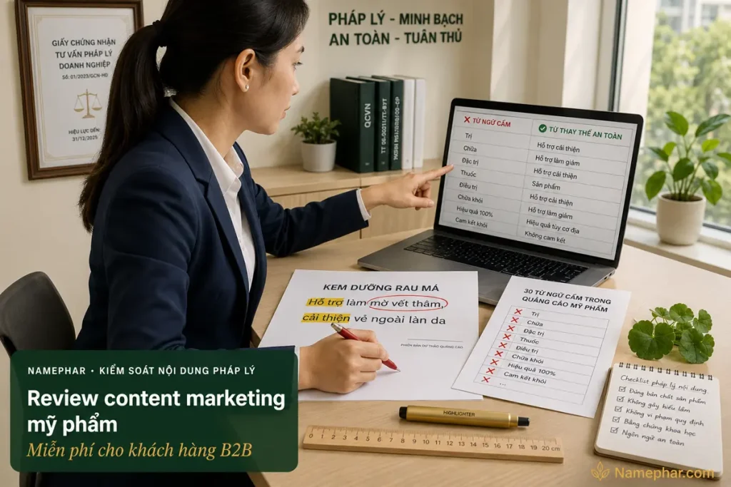 Hỗ trợ content maketing tại nhà máy Namephar